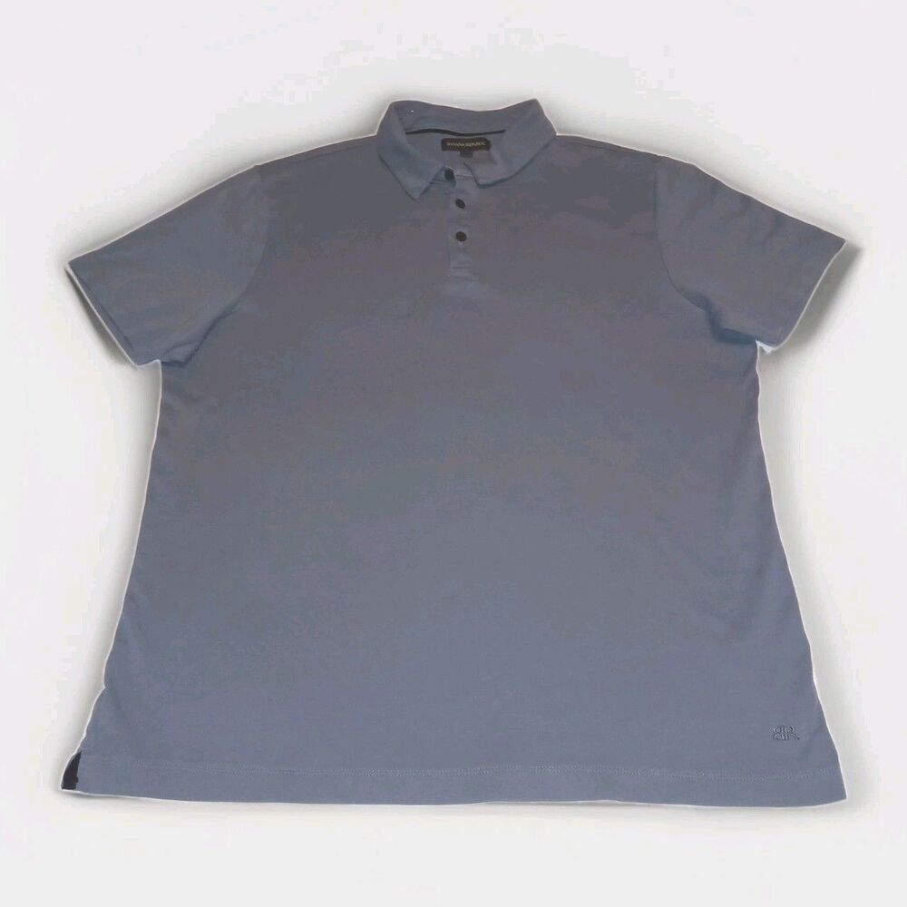 Banana Republic Men's XL Polo Slate Blue Short Sleeve Shirt Golf